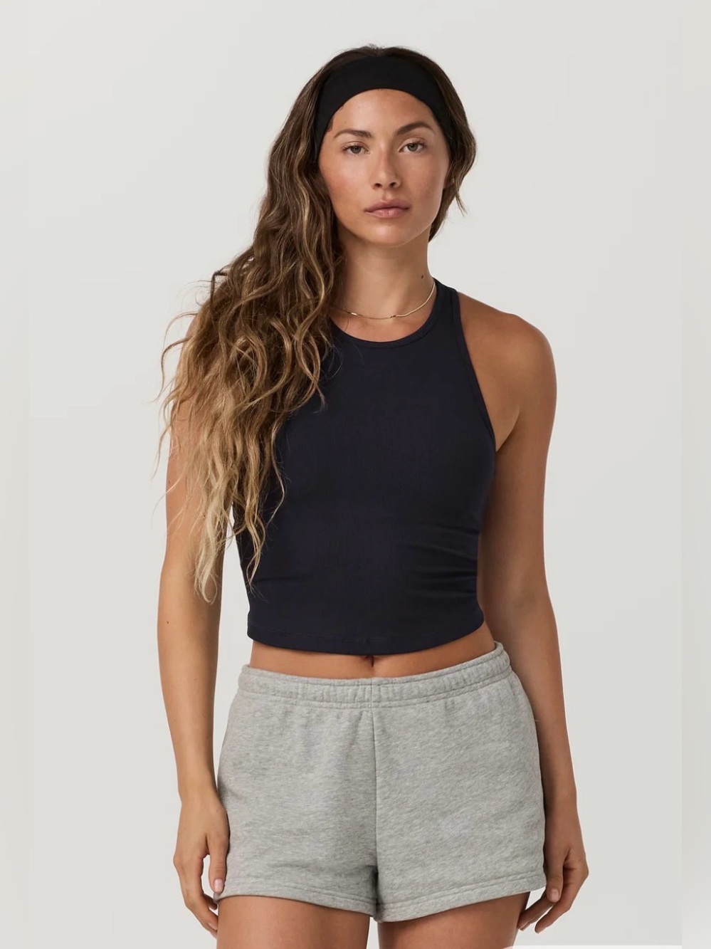 Vuori Women’s Pose Pylo Tank BlacK Built in Bra Size Small